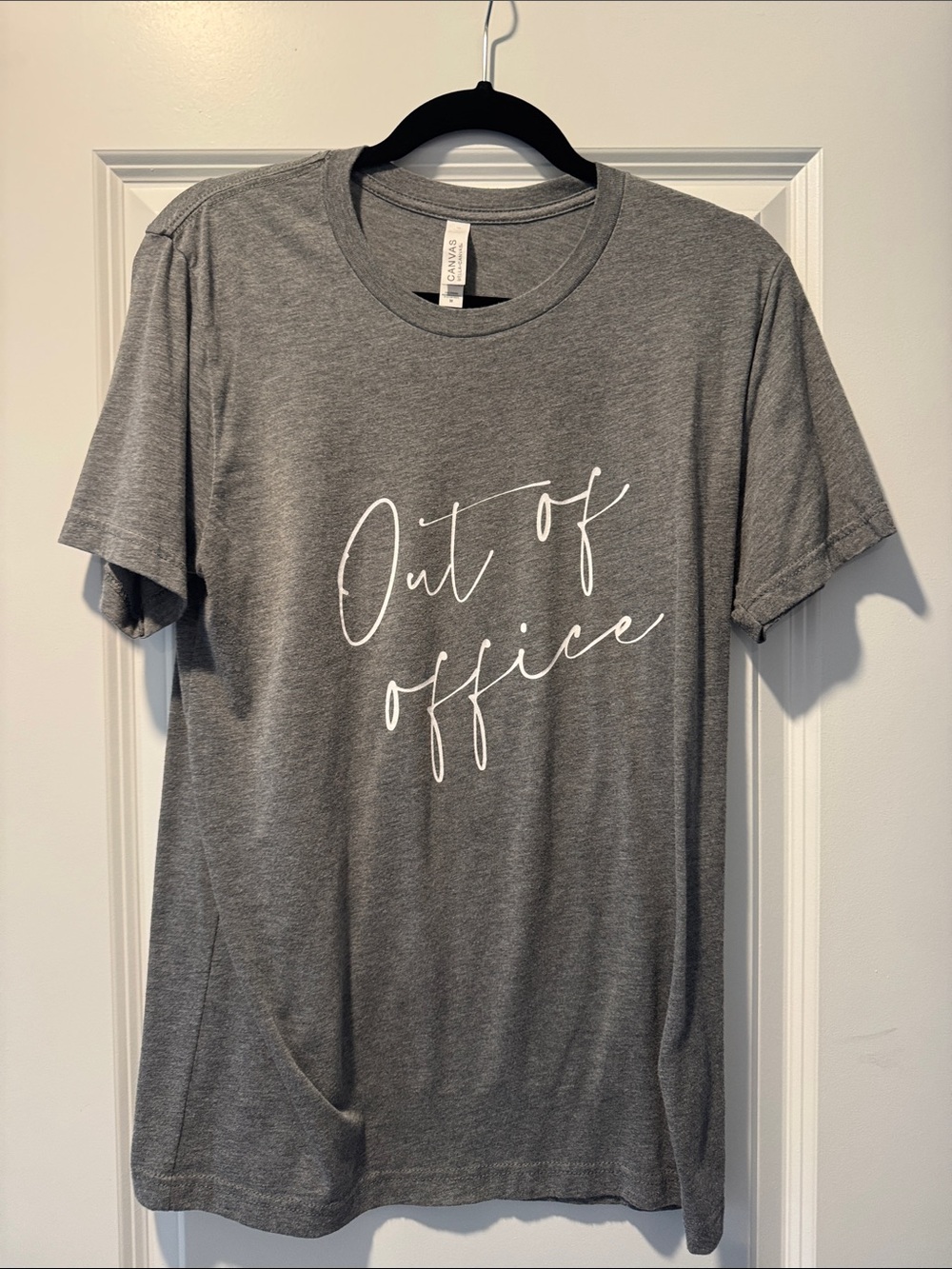 Bella Canvas Gray "Out of Office" Graphic Tee